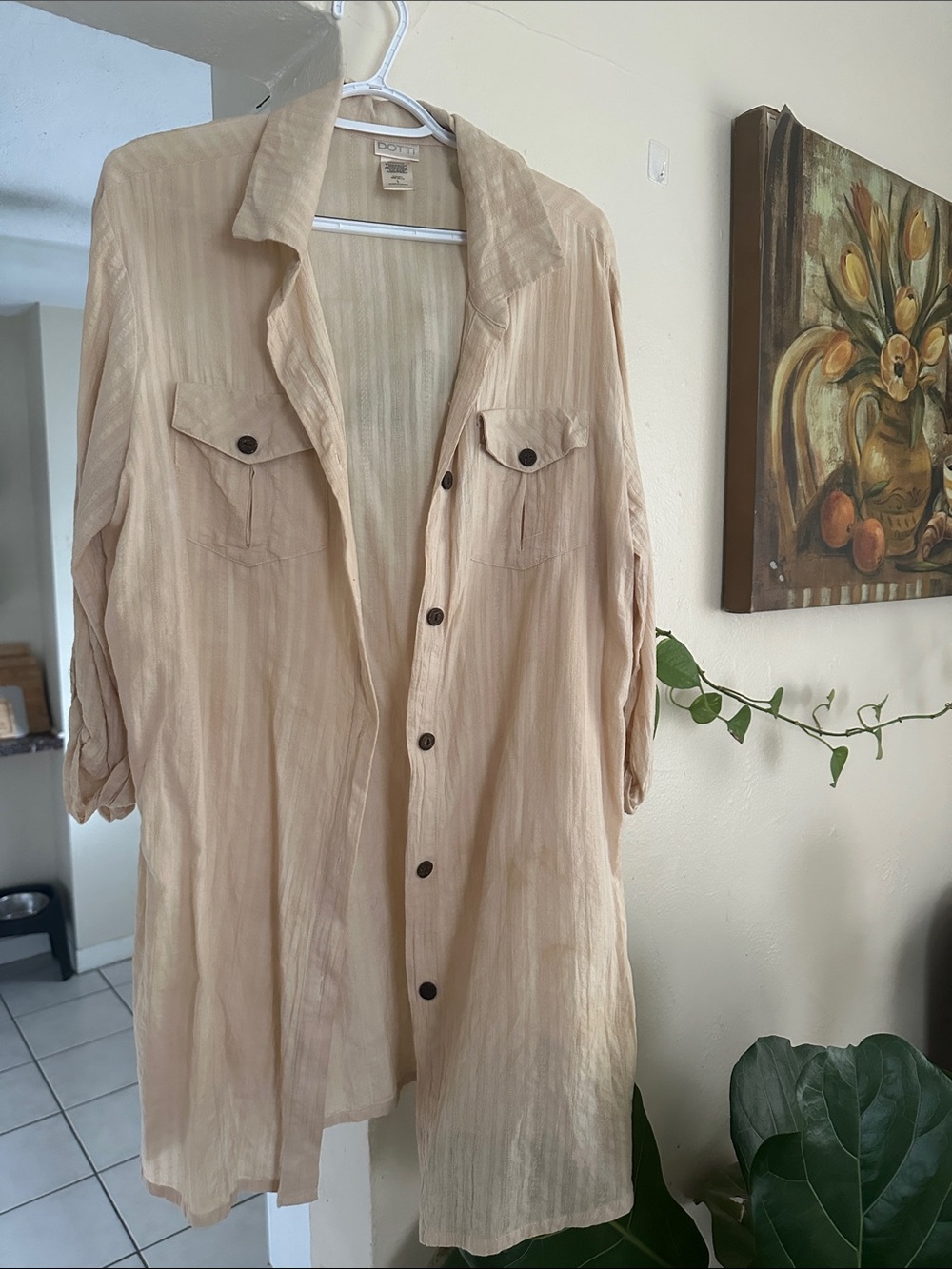 100% cotton organic dyed shirt